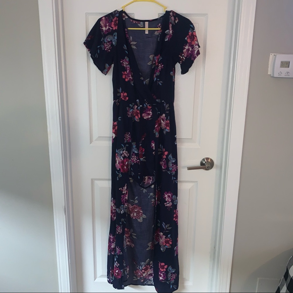 🌼Blue Floral Raxi Dress